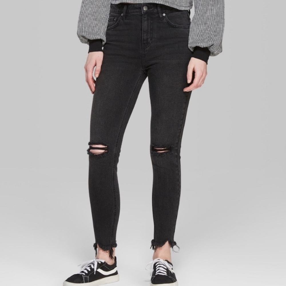 Wild Fable High Rise Ripped Skinny Jeans